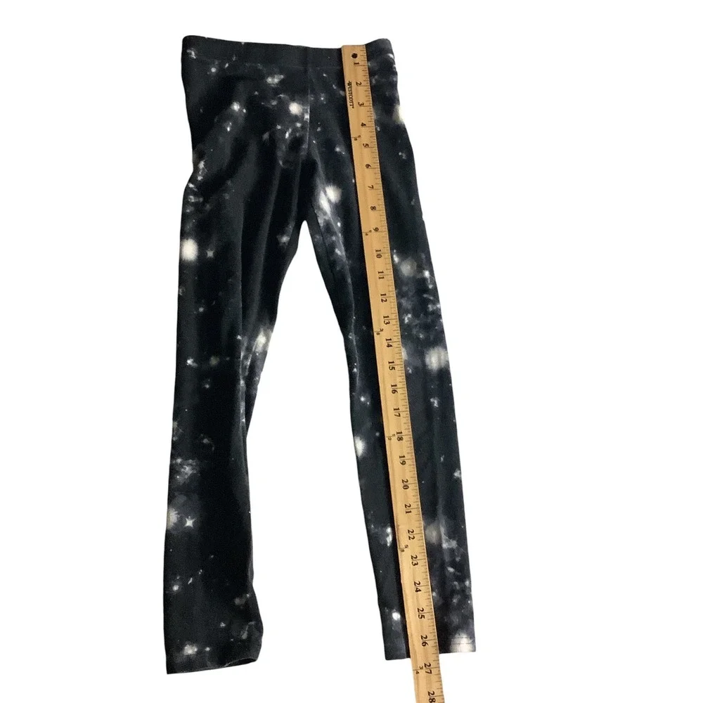 Old Navy Girls Galaxy Print Leggings Size M 8 Black Built In‎ Tough Activeweargh
